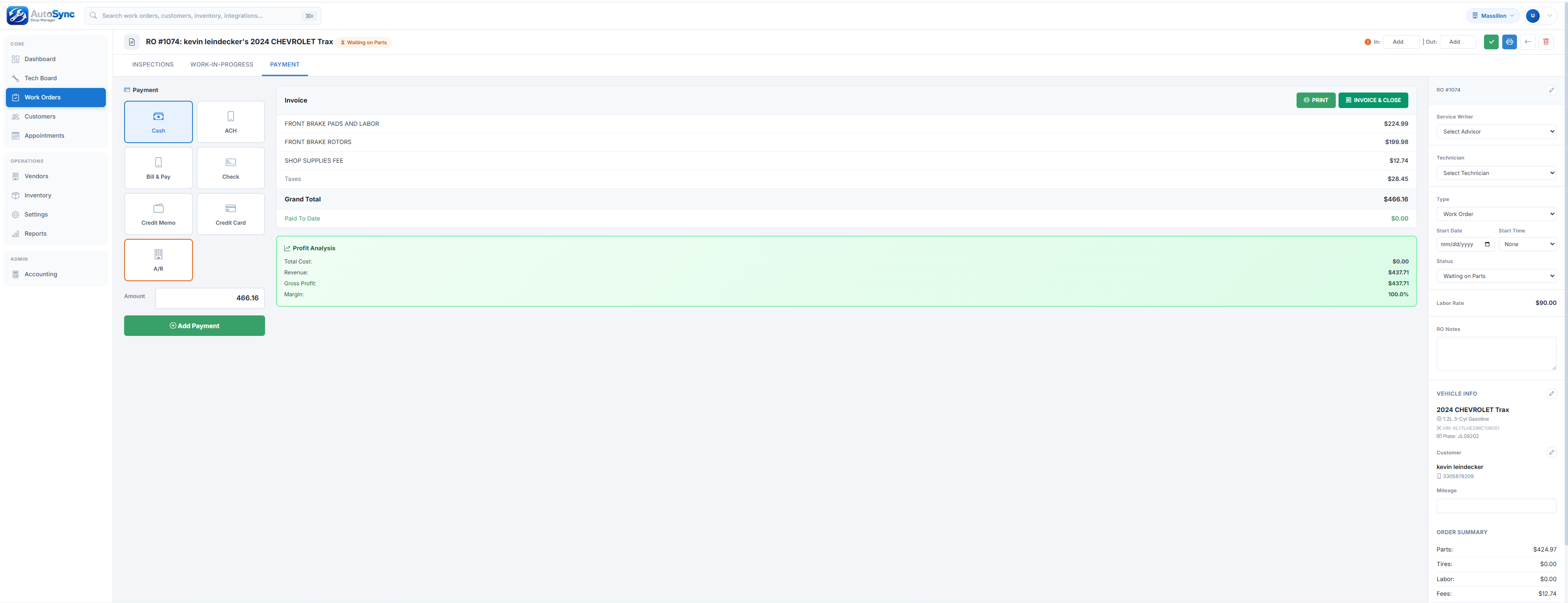 Invoicing & Payments